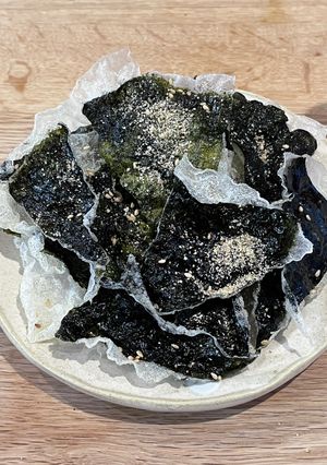 ライスペーパーと海苔のお菓子＊キムブガク-レシピのメイン写真