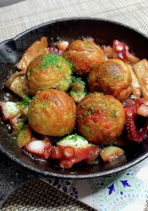 たこたっぷりたこ焼きもアヒージョ-レシピのメイン写真