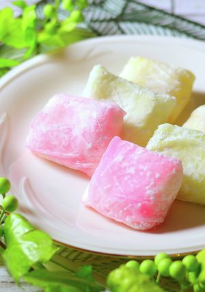 ライスペーパーで♪カラフル生大福♪-レシピのメイン写真
