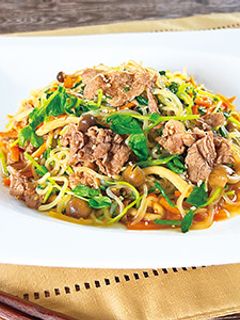 豆苗しらたきチャプチェ-レシピのメイン写真