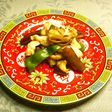 鶏むね肉マイタケ・ナスの炒め物・ワンパン