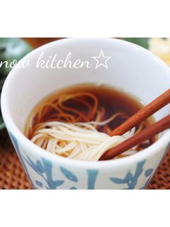 自家製そうめんのつゆで♪冷んやり素麺-レシピのメイン写真
