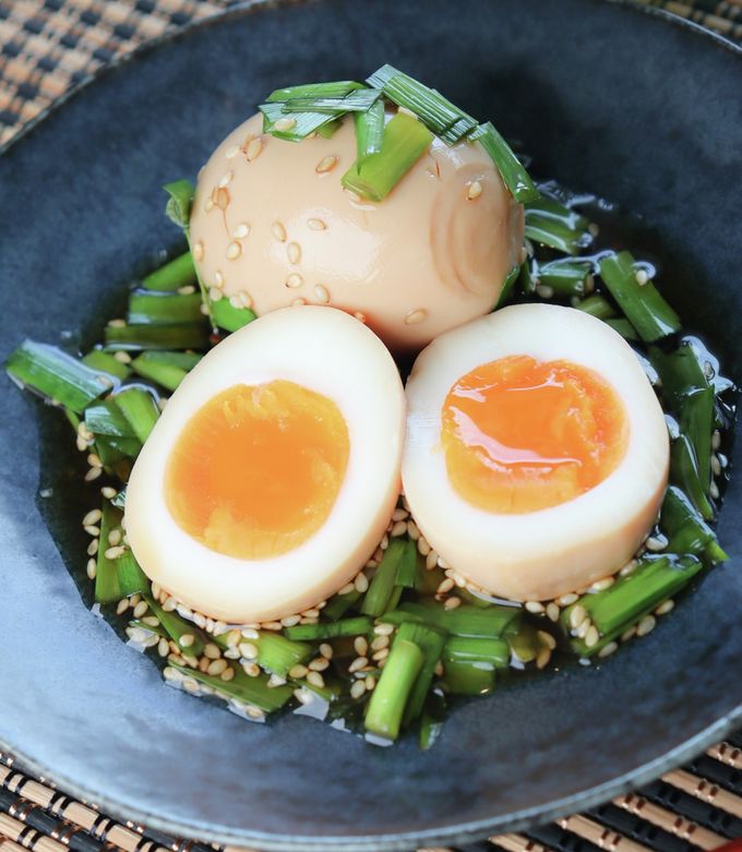 にら醤油の煮卵 by JAみやざき 【クックパッド】 簡単おいしいみんなの