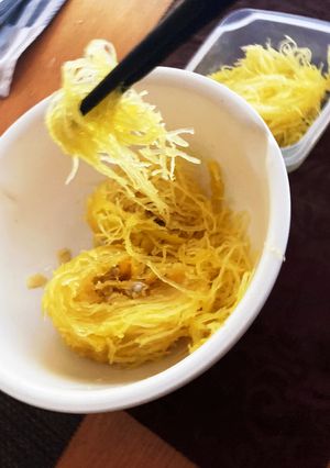 レンジで簡単！そうめんかぼちゃの下準備-レシピのメイン写真