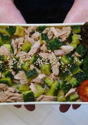 ゴーヤとツナの丼弁当(無限ゴーヤ丼弁当)-レシピのメイン写真