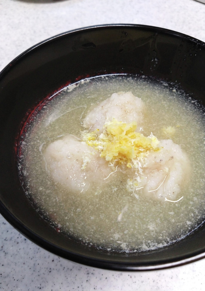 簡単蓮根まんじゅうの椀物-レシピのメイン写真
