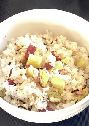 時短簡単！さつま芋と塩昆布の混ぜご飯-レシピのメイン写真