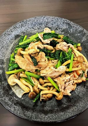 豚肉と小松菜の醤油炒め-レシピのメイン写真
