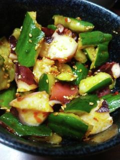 蛸と胡瓜の豆板醤和え-レシピのメイン写真