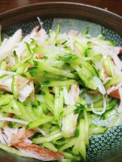 白魚の塩辛と胡瓜の和え物-レシピのメイン写真