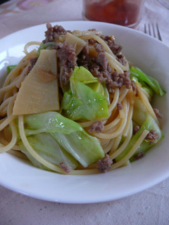 春キャベツとたけのこの和風パスタ-レシピのメイン写真