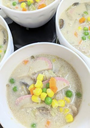 ☆パンの日に☆ちゃんぽんみたいなスープ-レシピのメイン写真