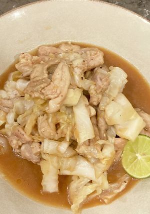 せせりとキャベツのすだち醤油炒め-レシピのメイン写真