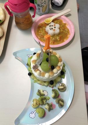 簡単 一歳誕生日ケーキ-レシピのメイン写真
