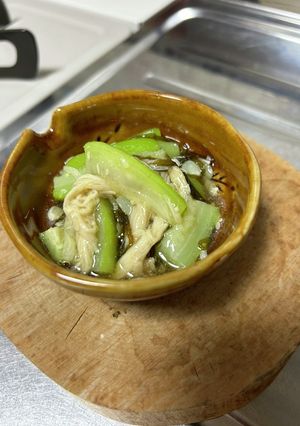 へちまとえのきのもずく和え-レシピのメイン写真
