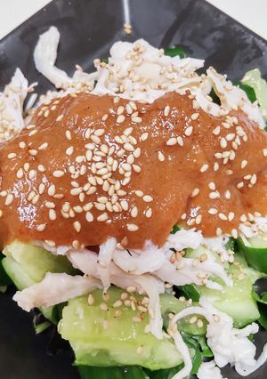 サラダチキンときゅうりだけバンバンジー風-レシピのメイン写真
