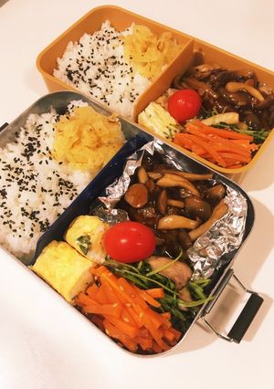 息子、夫弁当　23/9/26-レシピのメイン写真
