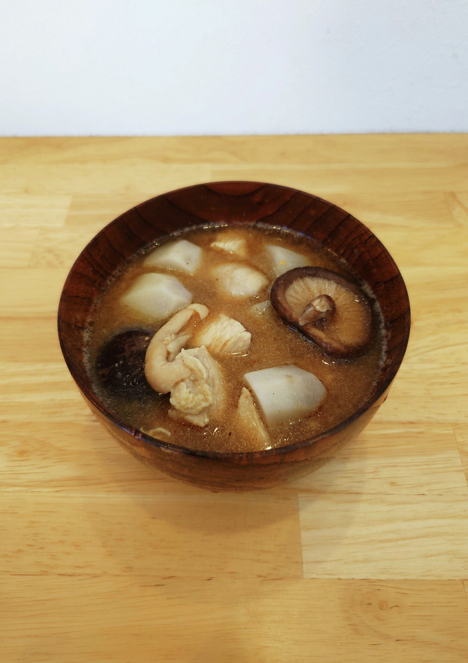 さといもと鶏肉のかんたん味噌汁-レシピのメイン写真