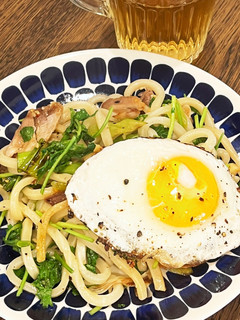 パクチー焼きうどん-レシピのメイン写真