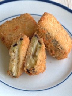 なすのチーズはさみ揚げ-レシピのメイン写真