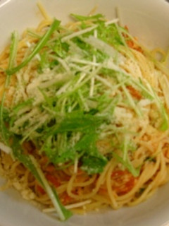 トマトと水菜とツナのパスタ-レシピのメイン写真