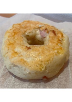 米粉ベーグル (ハムチーズ)-レシピのメイン写真
