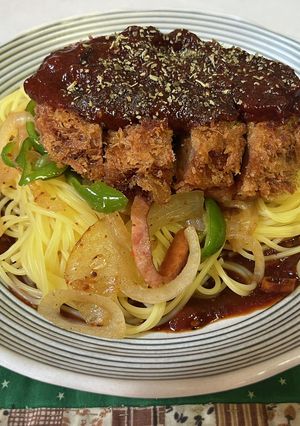 あんかけ味噌カツスパ-レシピのメイン写真