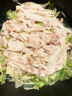 10分でレタスと豚しゃぶ蒸し♡-レシピのメイン写真
