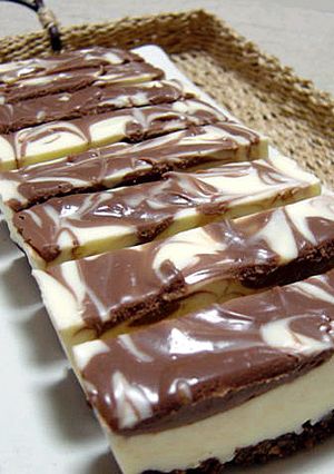チョコマーブルレアチーズケーキ-レシピのメイン写真