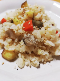 薩摩芋筑前煮の中華ご飯-レシピのメイン写真