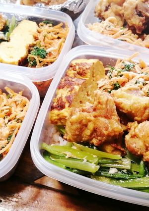 朝ごはん弁当!塩唐揚げ-レシピのメイン写真