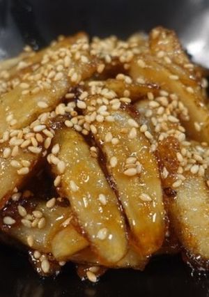 ついつい箸が伸びる♫ごぼうの甘辛炒め-レシピのメイン写真