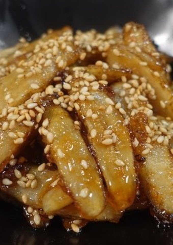 ついつい箸が伸びる♫ごぼうの甘辛炒め-レシピのメイン写真