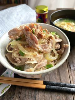 レンジで簡単♪つゆだく豚丼-レシピのメイン写真