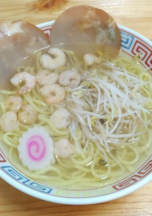 蝦潮湯麺(むきエビ入り塩ラーメン)-レシピのメイン写真
