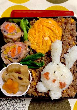 9/27ﾖｯﾁｬﾝ☆お月見うさぎお弁当-レシピのメイン写真