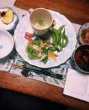 サラダほうれん草のごまドレサラダ