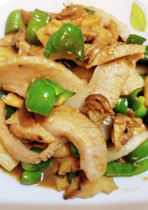 豚トロピーマンエリンギ焼肉のタレ炒め-レシピのメイン写真