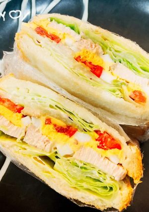 うま〜い!コブサラダのホットサンド-レシピのメイン写真