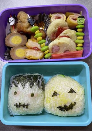 ハロウィン、キャラ弁-レシピのメイン写真