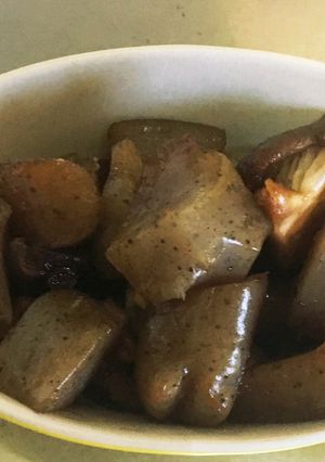 こんにゃくと椎茸の生姜甘辛炒め-レシピのメイン写真