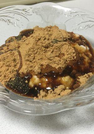 お豆腐で黒蜜きなこ粉もち-レシピのメイン写真
