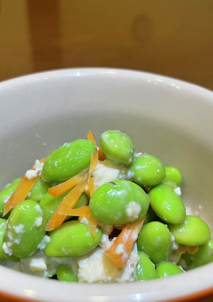 枝豆とにんじんの白和え　-レシピのメイン写真