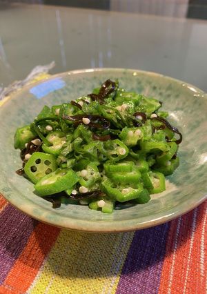 オクラと塩昆布の和え物 -レシピのメイン写真