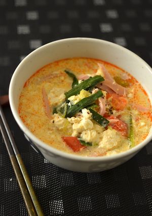 あったまる!酸辣湯風煮麺(にゅうめん) -レシピのメイン写真