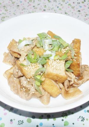 豚と厚揚げの甘辛炒め-レシピのメイン写真