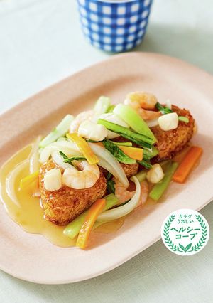 揚げ焼おにぎり中華あんかけ-レシピのメイン写真