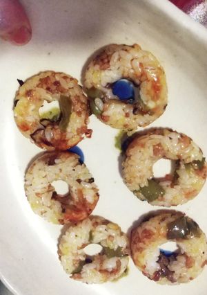 苦手克服?!余りご飯DE焼きドーナツ♪-レシピのメイン写真