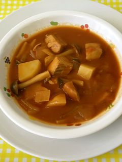 サケとキノコのトマトシチュー-レシピのメイン写真