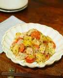 電子レンジで簡単★バジルチキン肉じゃが